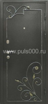 Стальная уличная дверь UL-914 порошковое напыление + ковка, цена 41 625  руб.